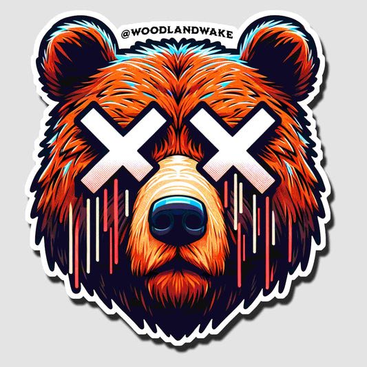 Grizzly Hunt Sticker