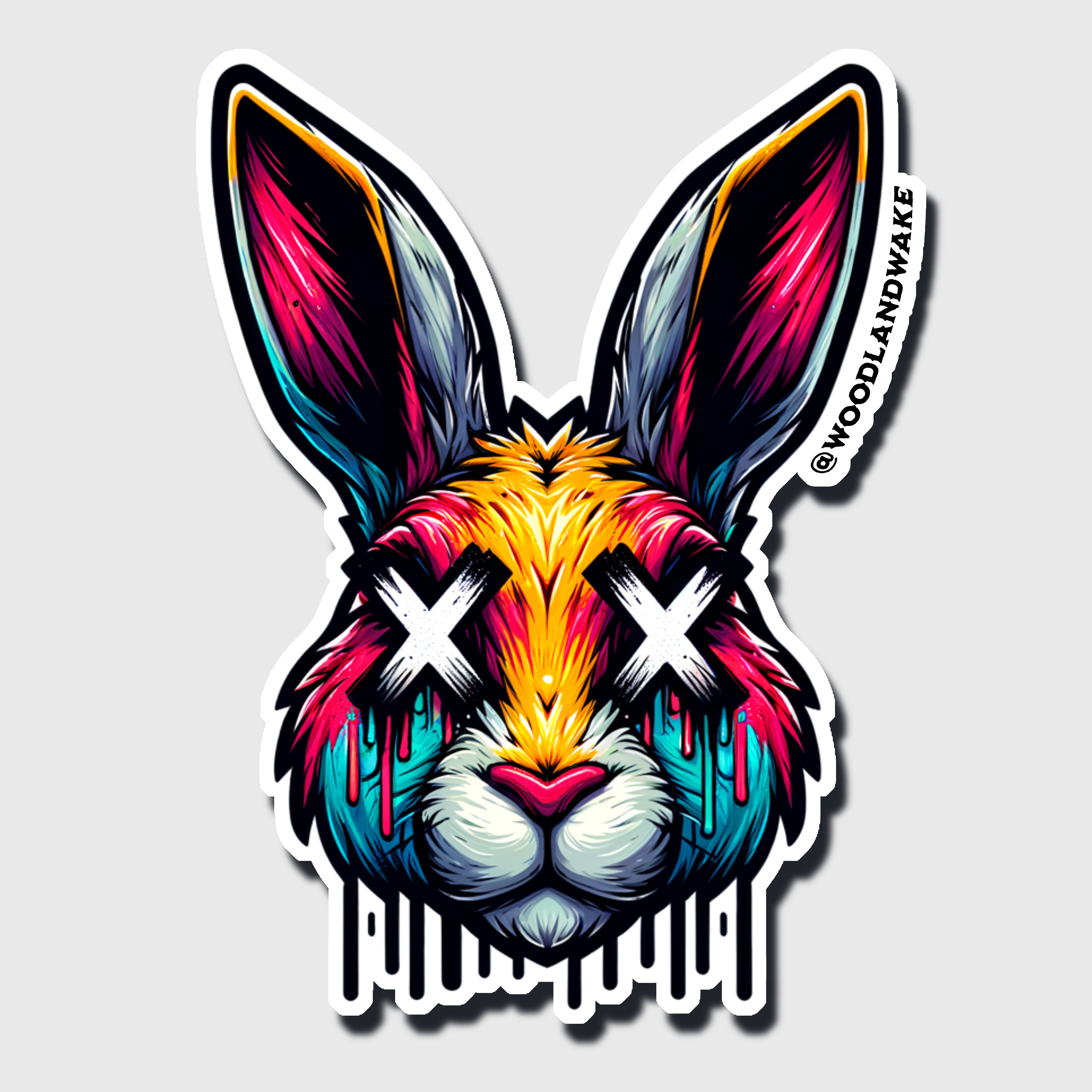 Rabbit Hunt Sticker – Woodland Wake Store