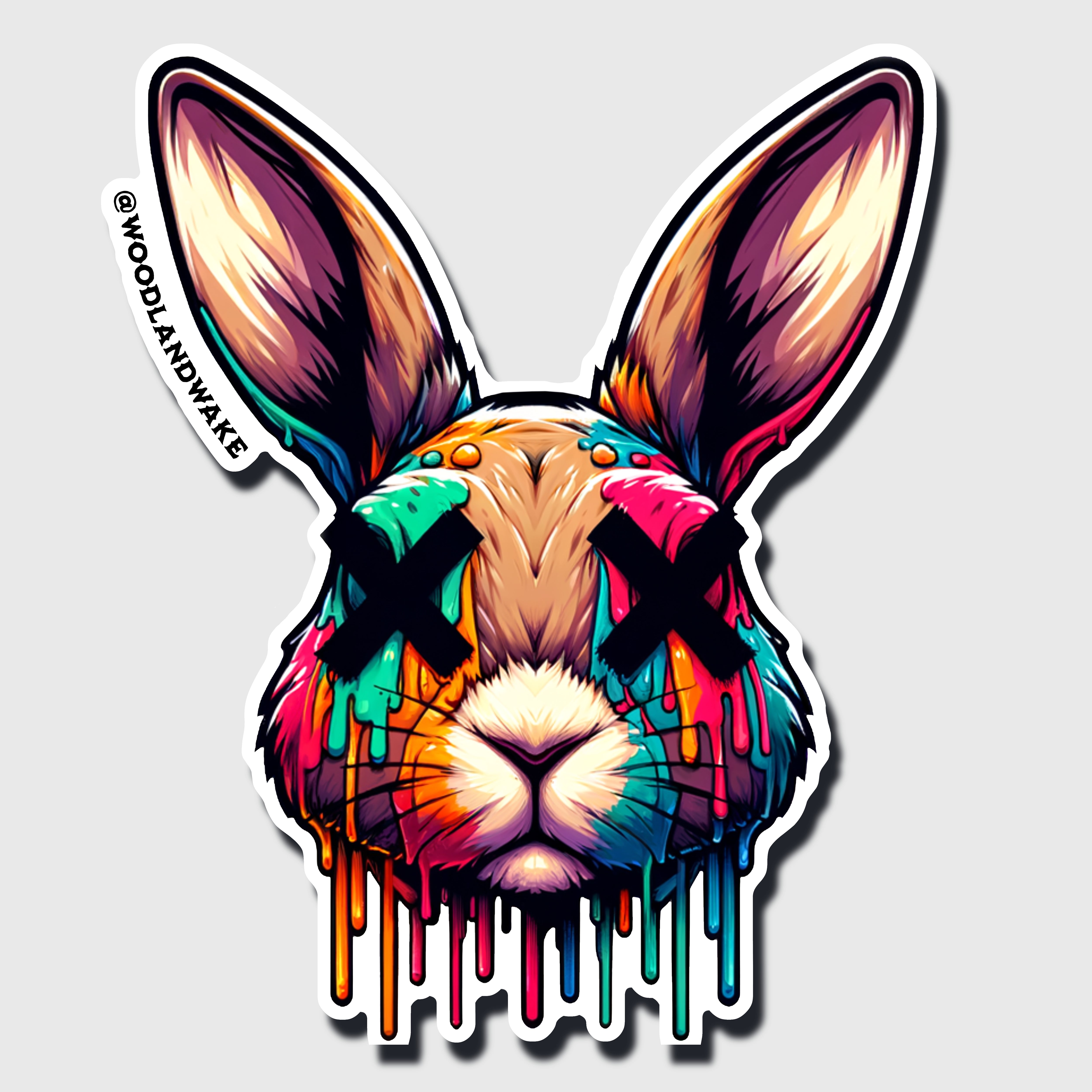 Rabbit Hunt Sticker – Woodland Wake Store